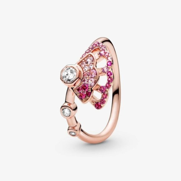 💍Pandora Pink Fan Ring - Picture 1 of 3